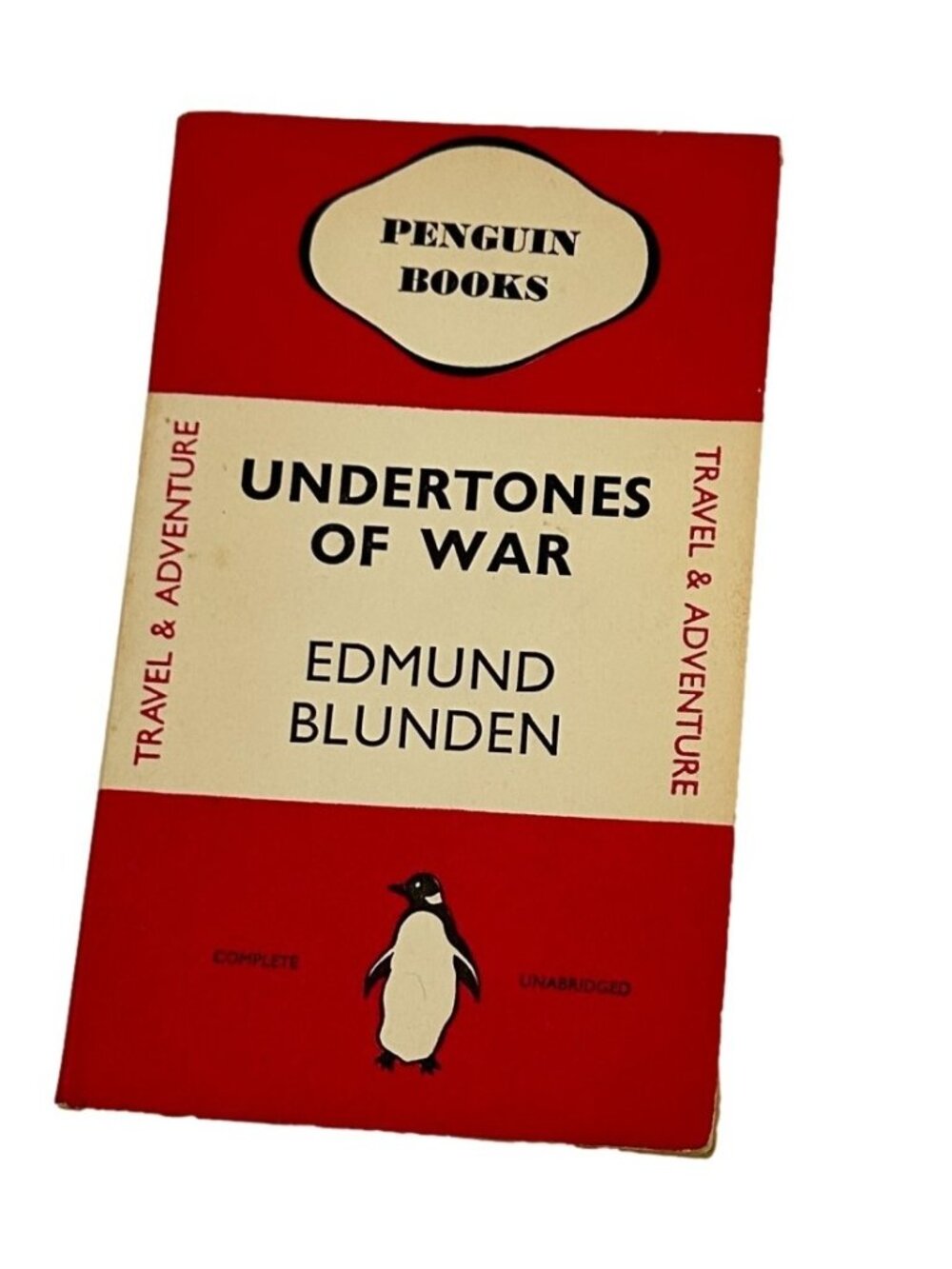 Penguin Undertones of War Edmund Blunden Edition No 82 Red Book PB 1936 UK